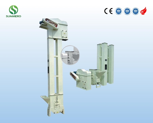 0.75Kw 220V Vertical Grain Machinery Grain Bucket Elevator Untuk Penggilingan Padi