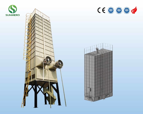 22T Mechanical Recirculating Grain Dryer Untuk Pabrik Pengolahan Sereal