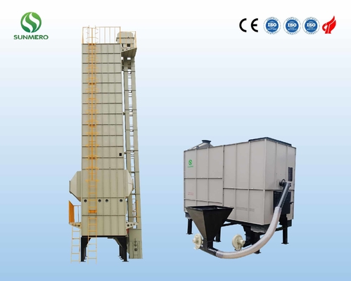 380V Pengering Gandum Resirkulasi Sepenuhnya Otomatis 15 Ton Per Batch
