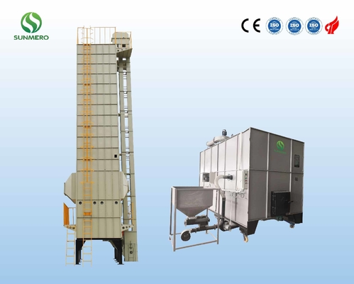 Pengering Butir Batch Stainless Steel Vertikal 60 Ton Untuk Pengeringan Padi