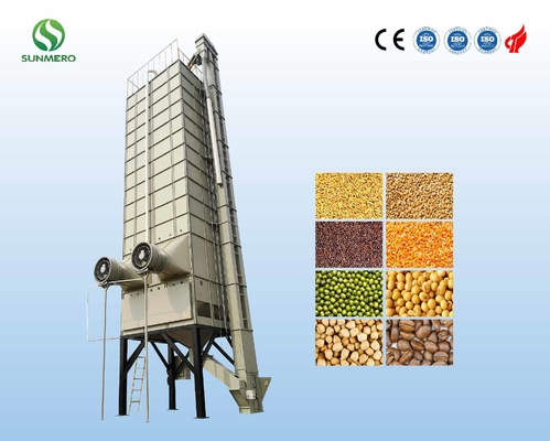 Persetujuan ISO9001 Pengering Penggilingan Padi Keamanan Tinggi Dari 22 Ton Per Batch