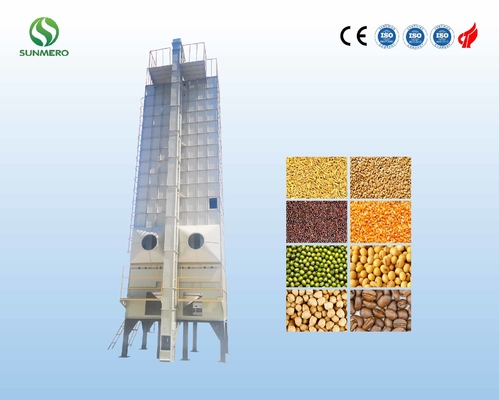 380V Pengering Gandum Resirkulasi Sepenuhnya Otomatis 15 Ton Per Batch