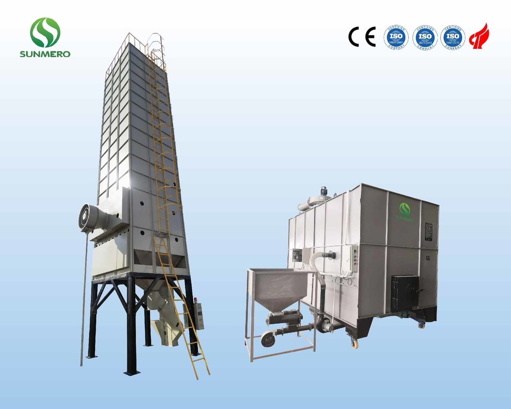 1450rpm Tower Type Grain Dryer Machine Horizontal Untuk Sereal