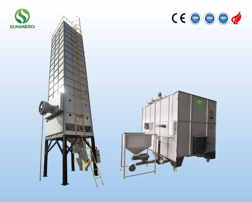 1450rpm Tower Type Grain Dryer Machine Horizontal Untuk Sereal
